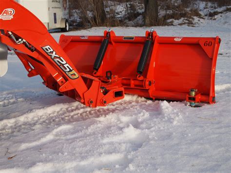 snow blade skid steer attachment|loader mounted snow blade.